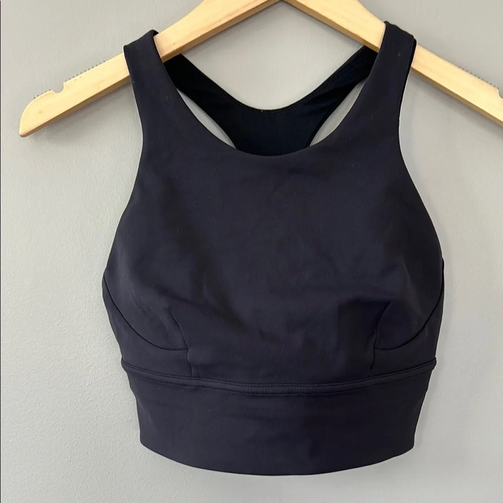 Lululemon Wunder Train Long Line *Med Support C/D Cup Size‎ 6 Black